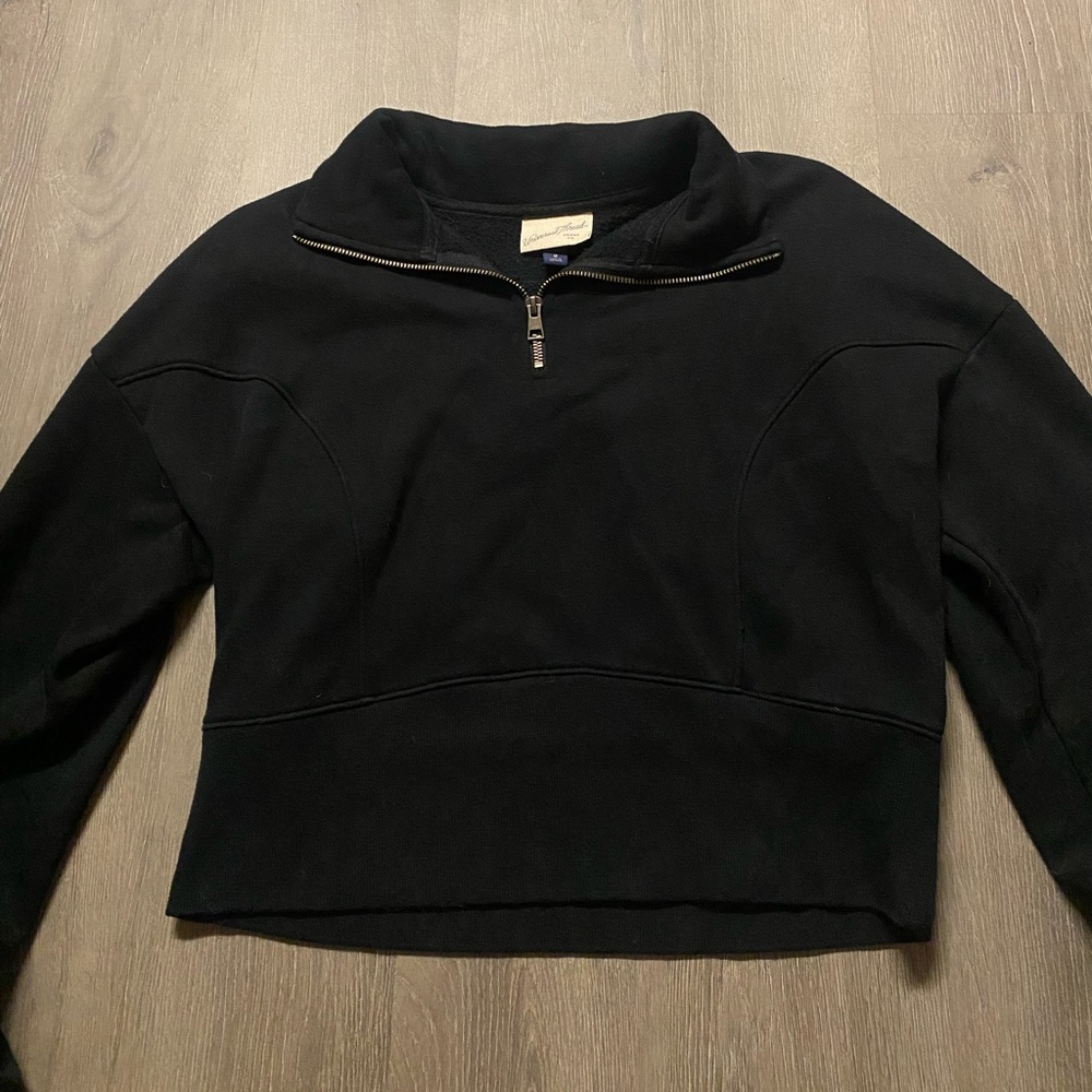 Black Quarter-Zip Pullover - Picture 3 of 3